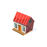 Farm House Simplified Cute Illustration