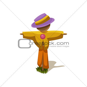 Scarecrow Simplified Cute Illustration