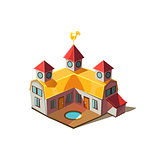 Rancho House Simplified Cute Illustration