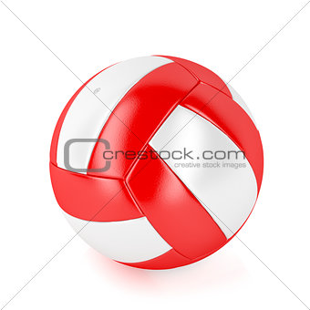 Red and white ball
