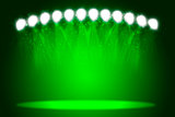 Abstract green light background