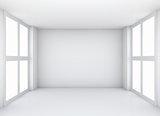Abstract white empty interior background