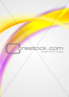 Bright shiny waves vector abstract background