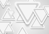 Tech corporate paper background with grey triangles