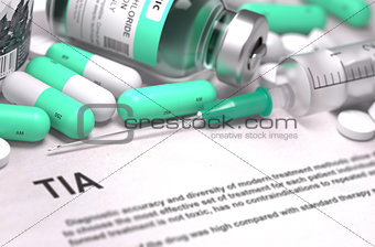 TIA Diagnosis. Medical Concept.