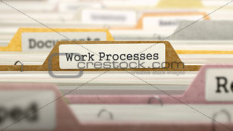 File Folder Labeled as Work Processes.