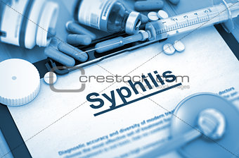 Syphilis. Medical Concept.