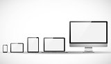 Set of modern digital devices