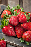 Fresh organic ripe strawberry 