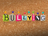 Bullying Concept Pinned Letters Illustration