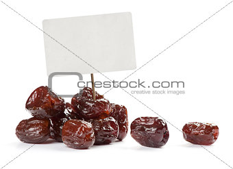 Dates and sale tag