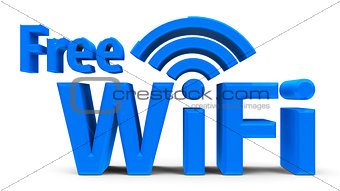 Free WiFi symbol