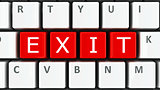 Computer keyboard exit