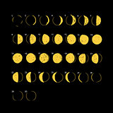 Phases of the Moon, sketch for your design