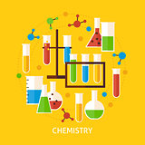 Chemistry Science Flat Vector Concept