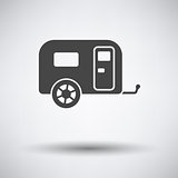 Camping family caravan car  icon 