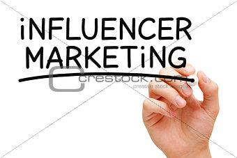 Influencer Marketing Black Marker