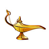 Aladdins Lamp Illustration