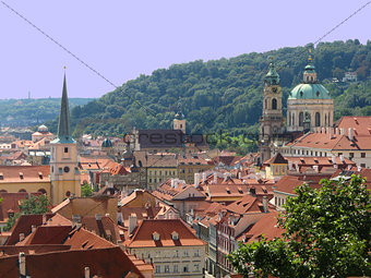 Historic Prague roof tops