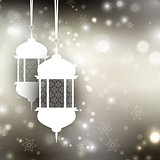 Ramadan lantern background