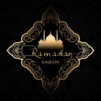 Stylish Ramadan Kareem background
