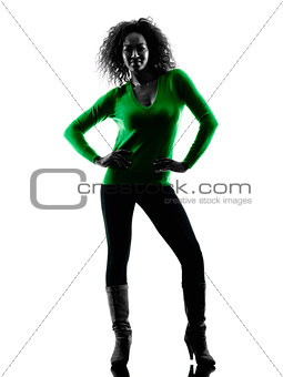 woman silhouette isolated standing
