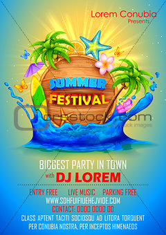 Summer Festival poster design