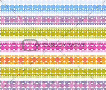 banner bubble bands in multiple cheerful color