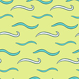 Vector seamless texture. The pattern of abstract waves.