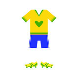Brazilian Soccer Player Uniform