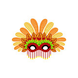 Carnival Mask With Feathers