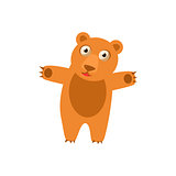 Toy Bear Simplified Cute Illustration