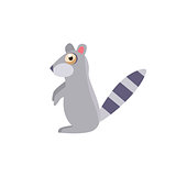 Toy Raccoon Simplified Cute Illustration