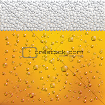Beer Bubbles and Foam. Vector Illustration.