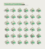 Travel, tourism and weather icons, set 1