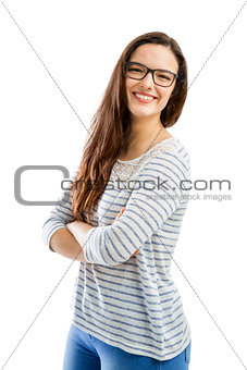 Lovely woman smiling
