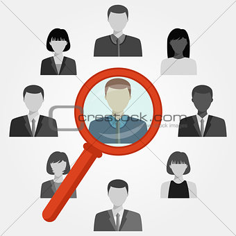 Search employee for recruitment agency.