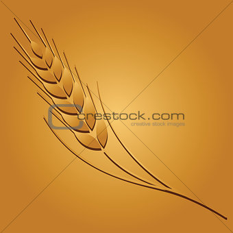 Wheat image. Vector illustration