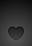 Dark heart vector background