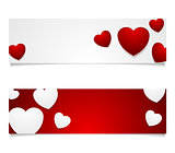 Valentine Day graphic design with hearts