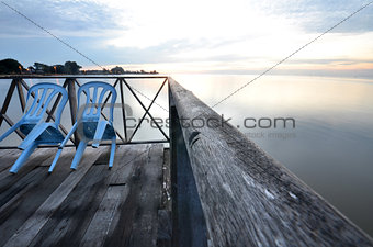 Tanjung Sepat lover jetty in the morning light