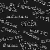 Seamless background gym, vector illustration.