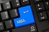 Keyboard with Blue Keypad - Mba.