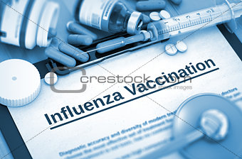 Influenza Vaccination. Medical Concept. 