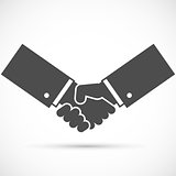 Businessman handshake illustration