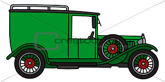 Vintage green van