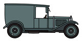 Vintage gray van