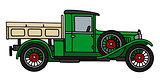 Vintage green lorry