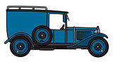 Vintage blue van