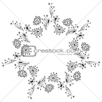 abstract ornament, indian style
